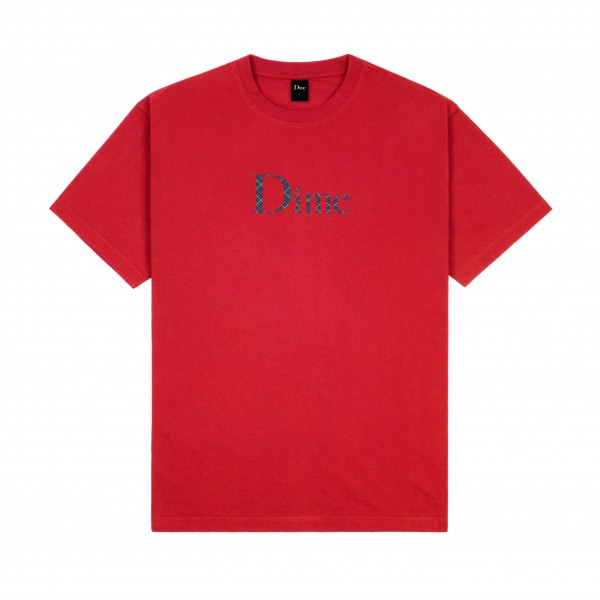 Dime Classic Plaid T-Shirt (Cherry)