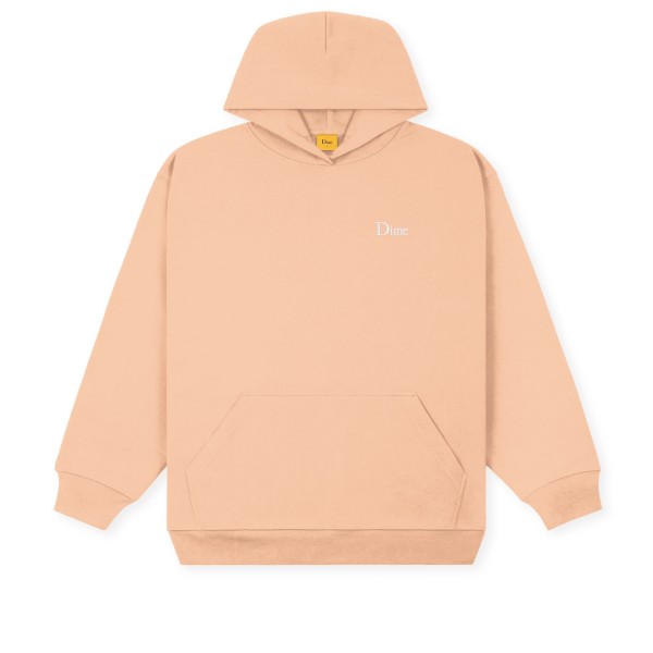 Dime Classic Small Logo Embroidered Pullover Hooded Sweatshirt (Light Salmon)