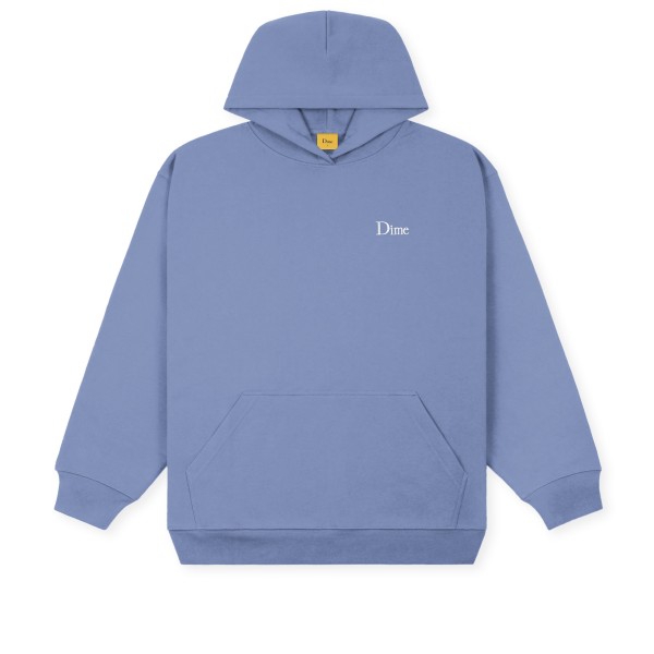 Dime Classic Small Logo Embroidered Pullover Hooded Sweatshirt (Washed Royal)