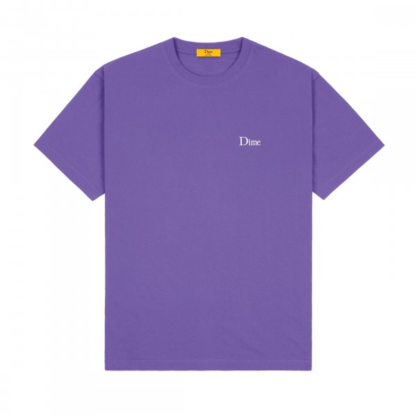 Dime Classic Small Logo Embroidered T-Shirt (Iris)