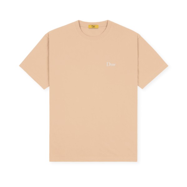 Dime Classic Small Logo Embroidered T-Shirt (Light Salmon)