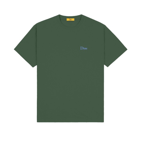 Dime Classic Small Logo Embroidered T-Shirt (Rainforest)