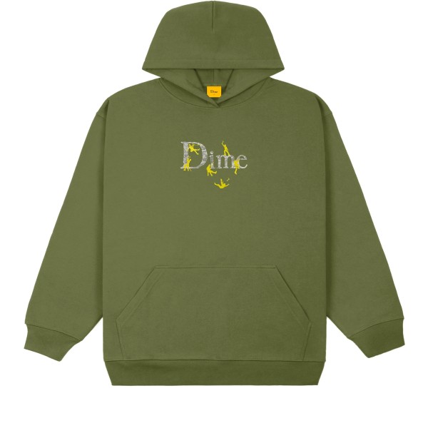 Dime Classic Summit Embroidered Pullover Hooded Sweatshirt (Eucalyptus)