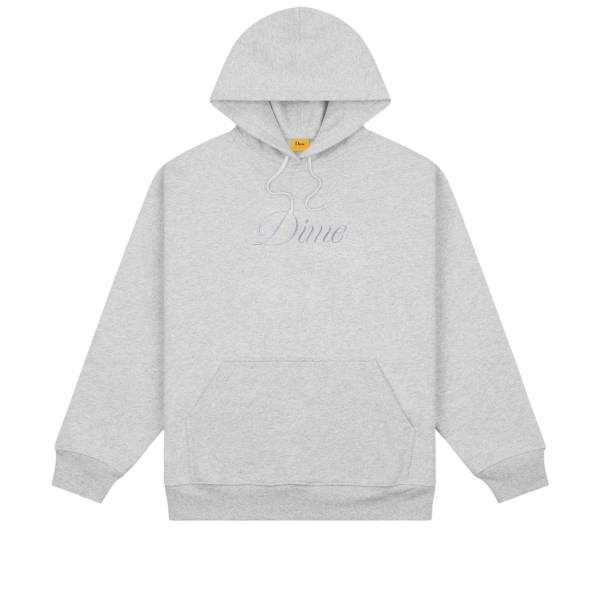 Dime Cursive Logo Pullover Hooded Sweatshirt (Heather Grey)