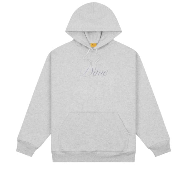 Dime Cursive Logo Pullover Hooded Sweatshirt (Heather Grey)