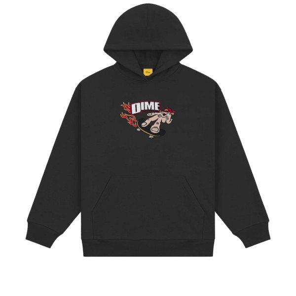 Dime Decker Embroidered Pullover Hooded Sweatshirt (Black)