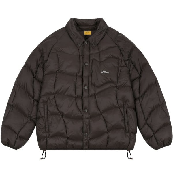 Dime Midweight Wave Puffer Jacket (Espresso)