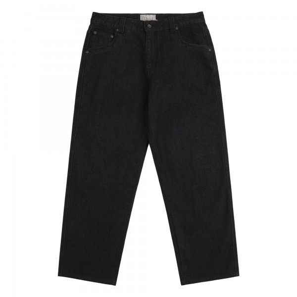 Dime Relaxed Denim Pants (Black Washed)