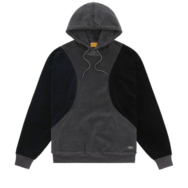 Dime Wave Corduroy Pullover Hooded Sweatshirt (Charcoal)