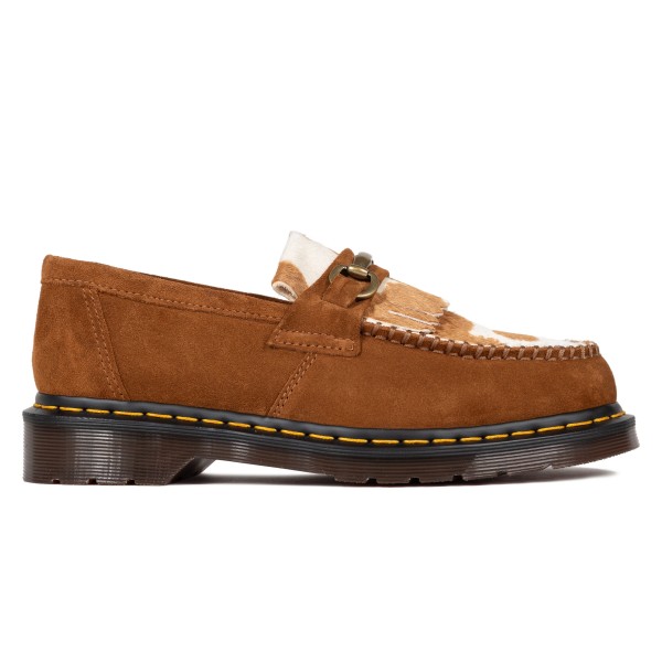 Dr. Martens Adrian Snaffle (Pecan Brown/Jersey Cow Print Repello Calf Suede/Hair On)