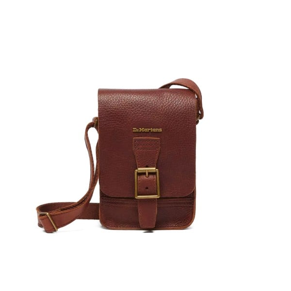 Dr. Martens Ambassador Leather Reporter Bag (Cashew)