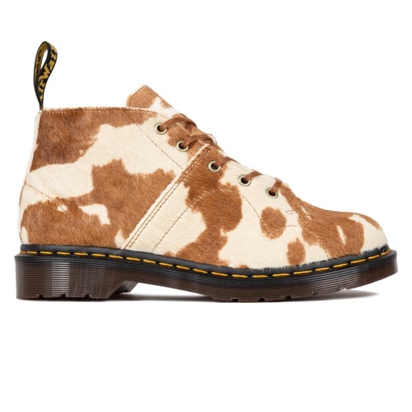 Dr. Martens Church (Tecnologias Dr martens Skoe 1461 Quad 3-Eye Patent Lamper Leopard Embross)