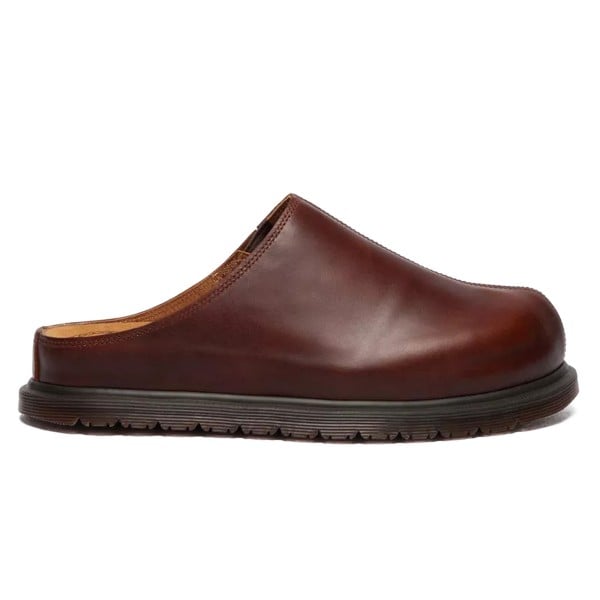 Dr. Martens San Leather Mules (Brown Butterscotch Orleans)