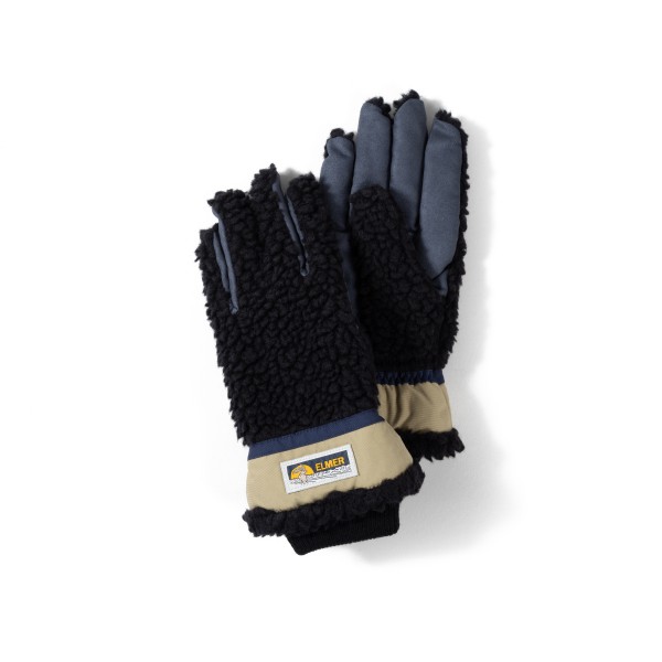 Elmer by Swany Wool Pile 5 Finger Gloves (Black)