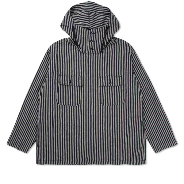 Engineered Garments Cagoule Shirt (Navy/Grey LC Wide Stripe)