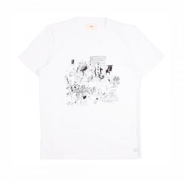 Folk x Goss Brothers Charm Print T-Shirt (White)