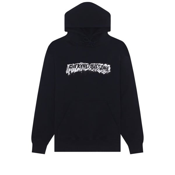 Fucking Awesome Dill Cut Up Logo Pullover Hooded Sweatshirt (Black)