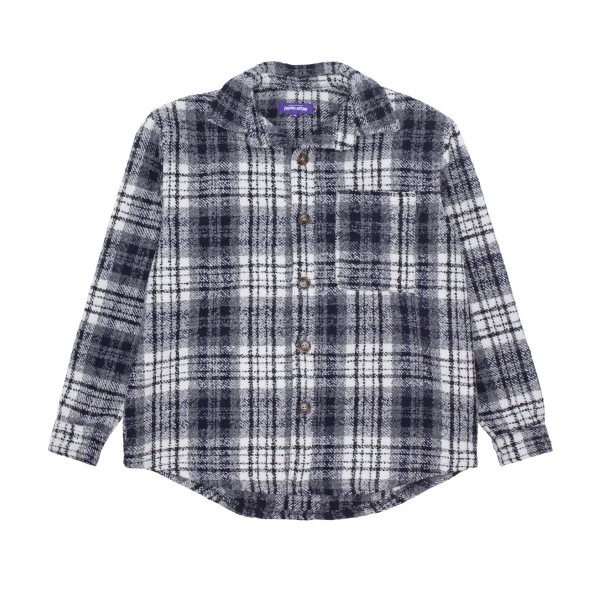 Fucking Awesome Heavy Flannel Overshirt (Navy/White)