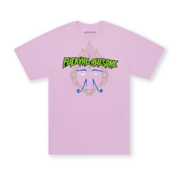 Fucking Awesome Hindu Eyes T-Shirt (Light Pink)