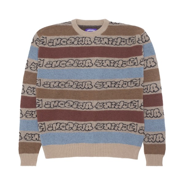 Fucking Awesome Inverted Wanto Brushed Sweater (Tan/Multi)