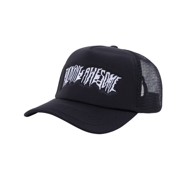 Fucking Awesome Streched Stamp Snapback (Black)