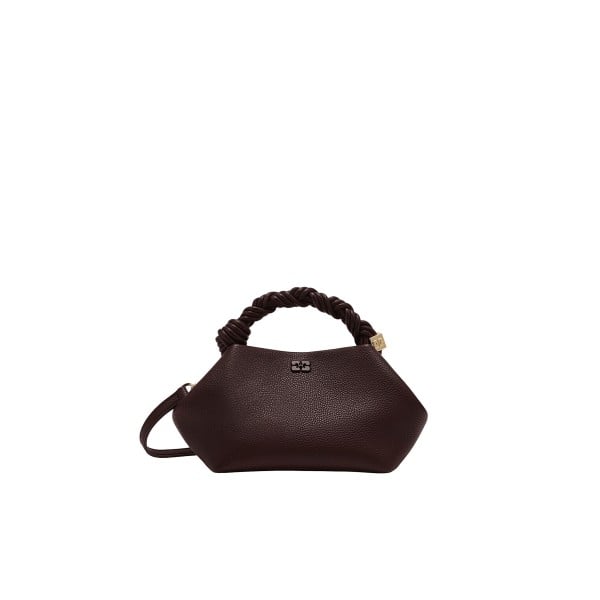 GANNI Bou Bag Small Grained (Chicory Coffee)