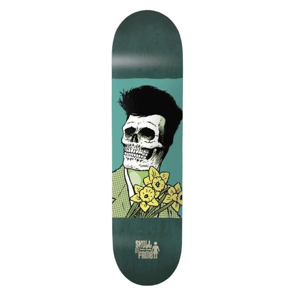 Girl Skateboard Co. Skull of Fame Andrew Brophy Skateboard Deck 8.5" (Green)