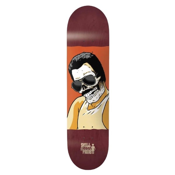 Girl Skateboard Co. Skull of Fame Breana Geering Skateboard Deck 8.125" (Red)