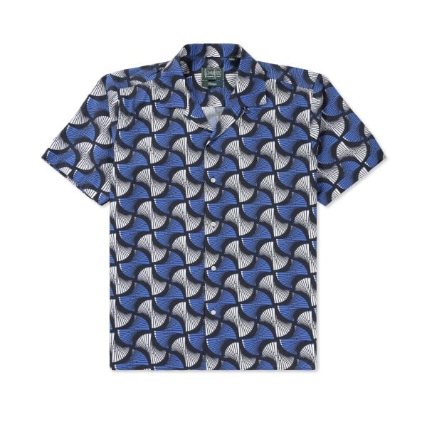Gitman Vintage Afric Geometric Shirt (Blue)