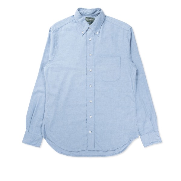 Gitman Vintage Flannel Long Sleeve Shirt (Blue)