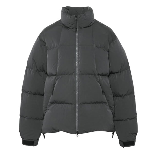 Goldwin Dope Dyed Ripple Nylon Down Jacket (Deep Charcoal)