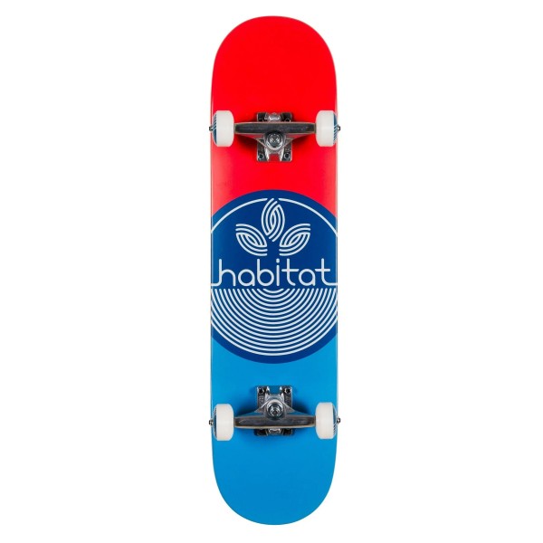Habitat Leaf Dot Complete Skateboard 7.75" (Blue)