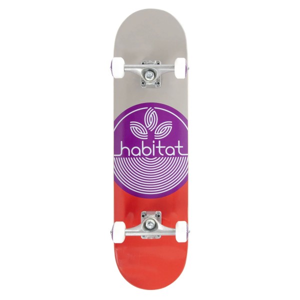 Habitat Leaf Dot Complete Skateboard 8.0" (Purple)
