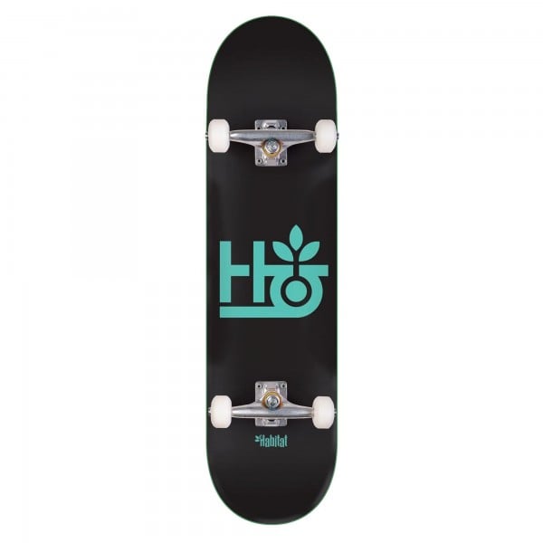 Habitat Pod Complete Skateboard 7.25" (Black/Teal)