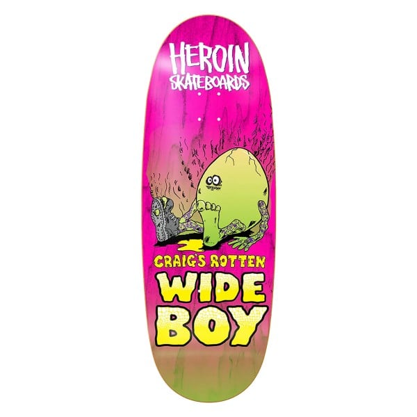 Heroin Craig's Rotten Wide Boy Skateboard Deck 10.75"