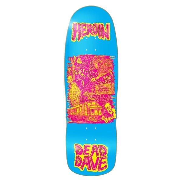 Heroin Dead Dave Allegory of Fear Skateboard Deck 10.1"