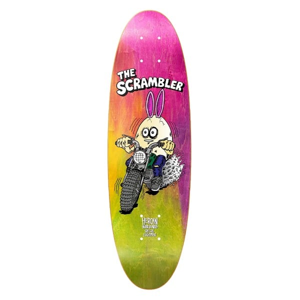 Heroin Scrambler Egg Skateboard Deck 7.88"