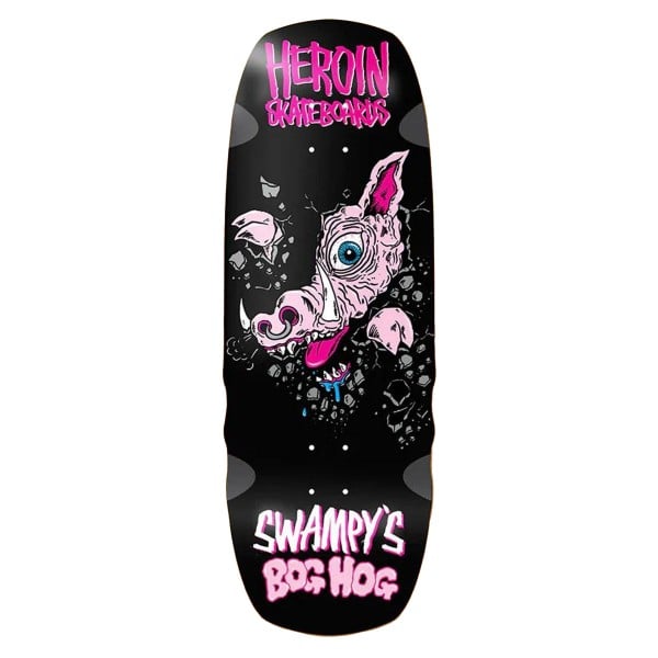 Heroin Swampy's Bog Hog Skateboard Deck 10.75"