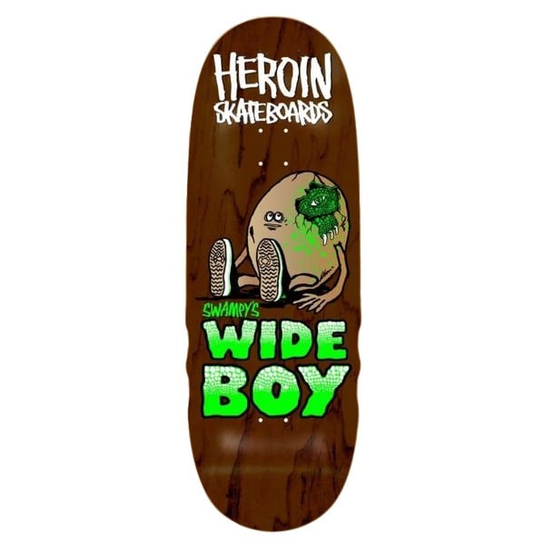 Heroin Swampy's Wide Boy Skateboard Deck 10.75"