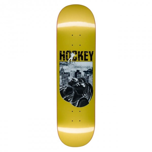 Hockey Andrew Allen Look Up Skateboard Deck 8.38" (Yellow)