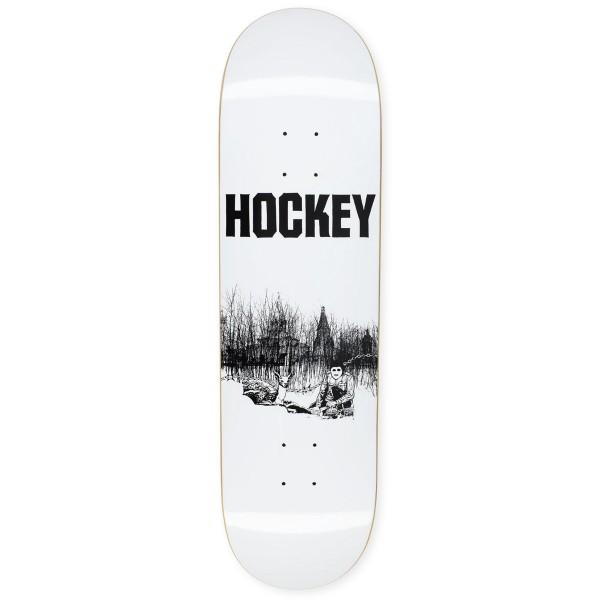 Hockey Nik Stain Whisper Skateboard Deck 8.44" (Snow)