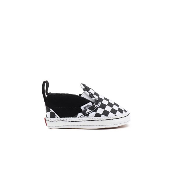 Infant Vans Checker Slip-On V (Black/True White)