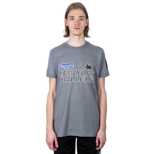 Kappa Kontroll Ballers T-Shirt (Grey Mid Melange)
