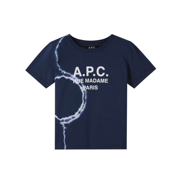 Kids' A.P.C. Eden Tie & Die T-Shirt (Indigo)
