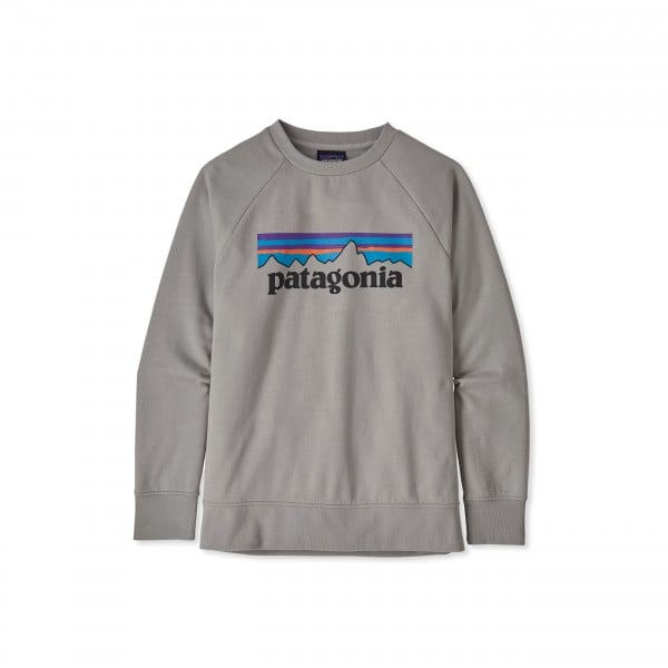 Kids' Patagonia Lightweight Crew Neck Sweatshirt (P-6 Logo: Drifter Grey)