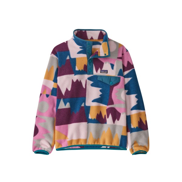 Kids' Patagonia Lightweight Synchilla® Snap-T Fleece Pullover (Jeans 'DREW' blu denim)