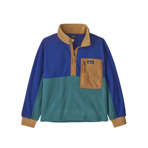 Kids' Patagonia Microdini 1/2-Zip Fleece Pullover (Belay Blue)