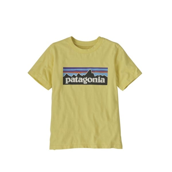 Kids' Patagonia P-6 Logo T-Shirt (Milled Yellow)