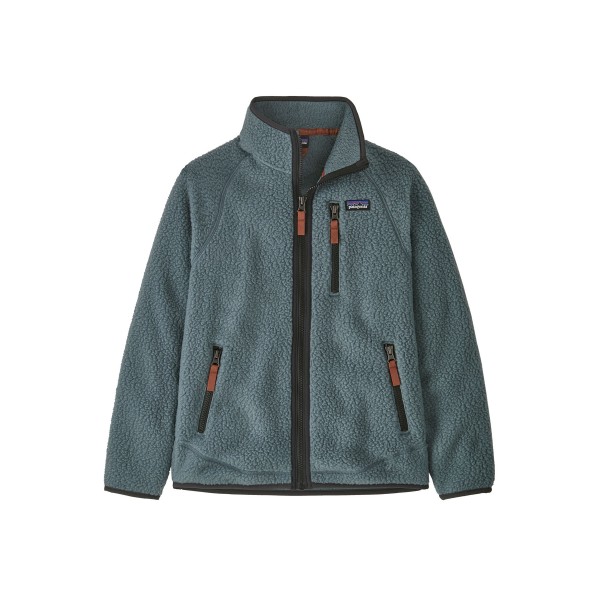 Kids' Patagonia Retro Pile Fleece Jacket (Plume Grey)