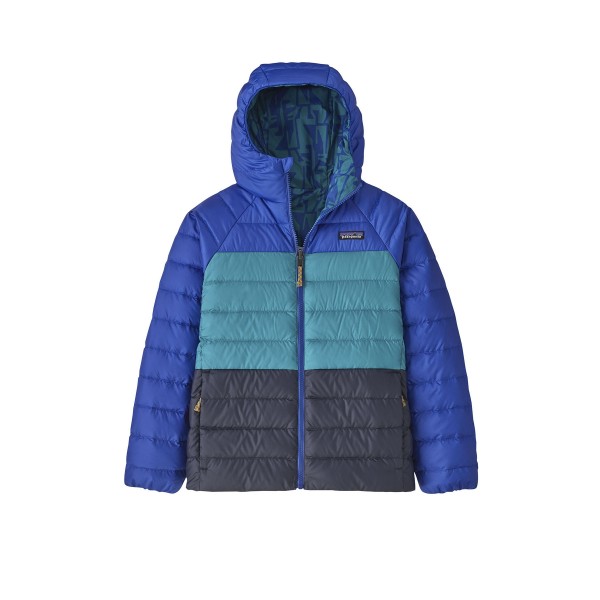 Kids' Patagonia Reversible Down Sweater Hoody (Strappy Button Shirt)